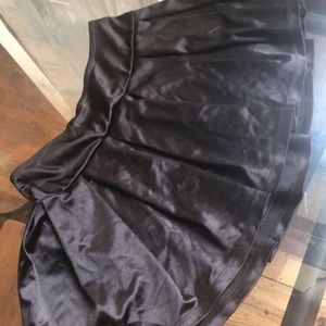 Black mini skirt
